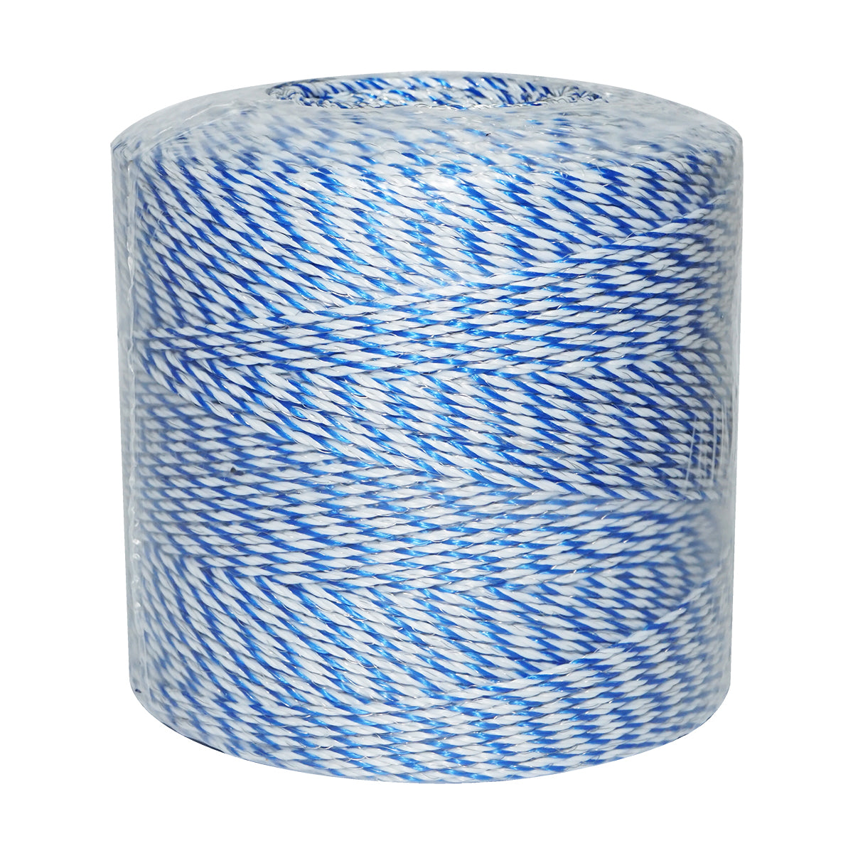 Filo bianco-blu, diametro 3 mm, 3x0.2 mm SS, 1000 m per recinzione elettrica, resistenza 7.8 Ohm, Bourget - immagine 2