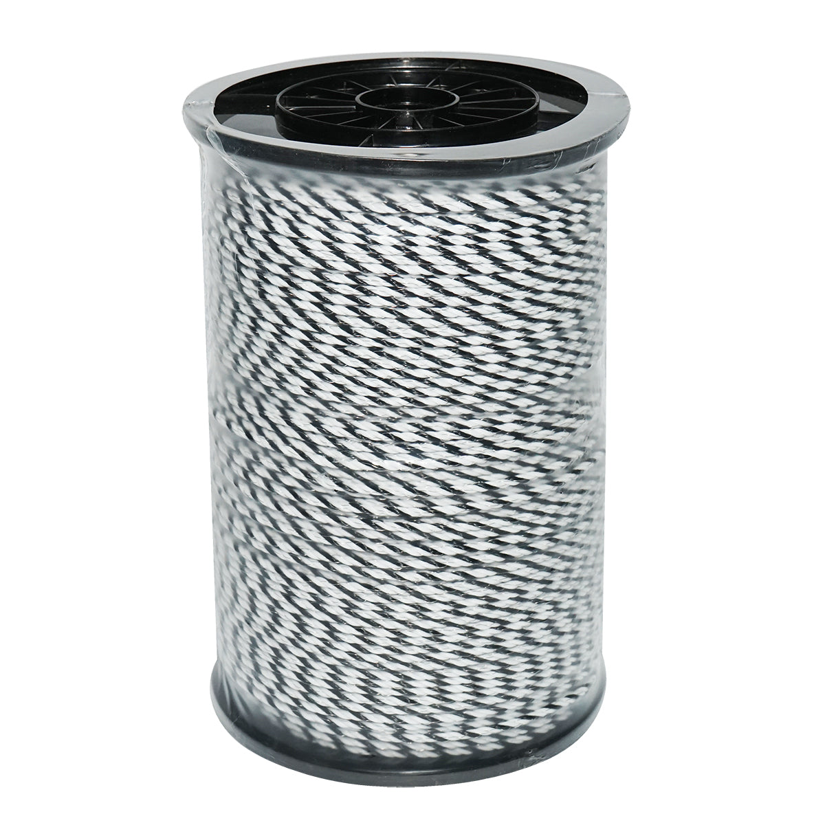 Filo bianco-nero, diametro 4 mm, 3x0.2 mm SS, 500 m per recinzione elettrica, resistenza 9 Ohm, Bourget - immagine 3