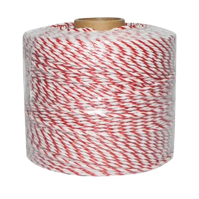 Filo bianco-rosso, diametro 3.8 mm, 4x0.28 mm SS, 500 m per recinzione elettrica, resistenza 3.45 Ohm, Bourget - immagine 3