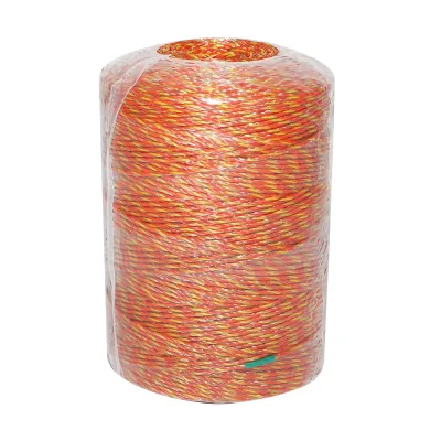 Filo giallo-rosso, diametro 2 mm, 6x0.16 mm SS, 500 m per recinzione elettrica, resistenza 5.5 Ohm, Bourget - immagine 3