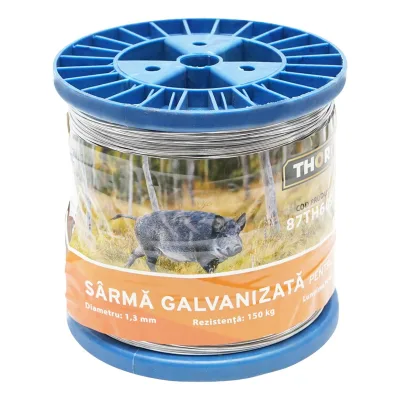 Filo metallico zincato recinto elettrico Ø1,3mm Lunghezza 1000mt, Recinzioni Elettriche Thor - immagine 2