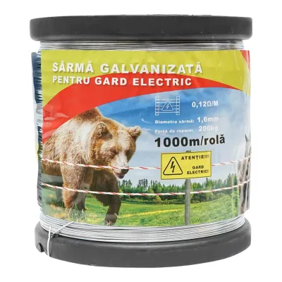 Filo metallico zincato recinto elettrico Ø1,6mm Lunghezza 1000mt, Recinzioni Elettriche Breckner Germany - immagine 2