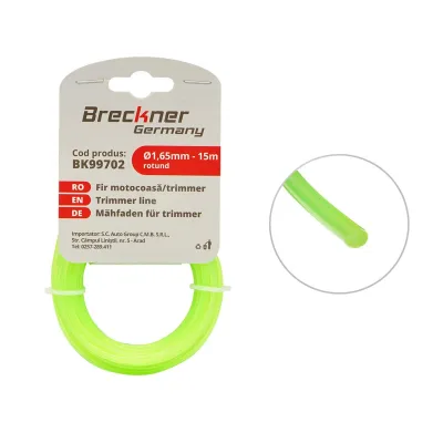 Filo per decespugliatore 1,65 mm x 15 mt, Filo tondo per decespugliatore Breckner Germany
