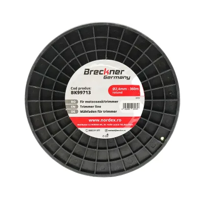 Filo per decespugliatore 2,4 mm x 360 mt, Filo tondo per decespugliatore Breckner Germany - immagine 4