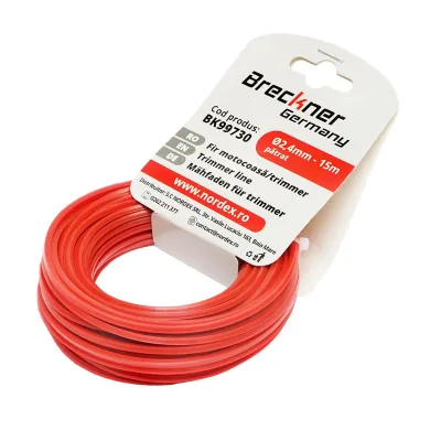 Filo per decespugliatore 2.4 mm x 15 mt, Filo Quadrato per Decespugliatore Breckner Germany - immagine 3