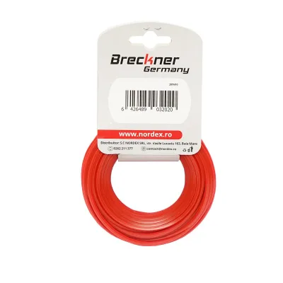 Filo per decespugliatore 2.4 mm x 15 mt, Filo Quadrato per Decespugliatore Breckner Germany - immagine 2