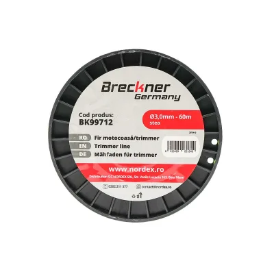 Filo per decespugliatore 3 mm x 60 mt, Filo a stella per decespugliatore Breckner Germany - immagine 3