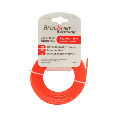 Filo per decespugliatore rotondo goffrato 2,4 mm x 15 m Breckner Germany - immagine 2