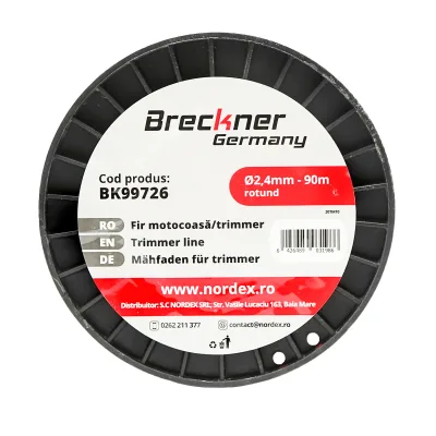 Filo per decespugliatore tondo, 2,4 mm x 90 m Breckner Germany - immagine 4