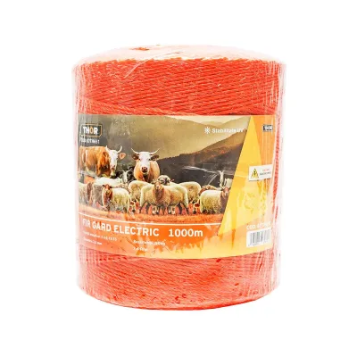 Filo per recinto elettrico, Lunghezza 1000 mt, Ø2,5mm. 3x0.15mm. SS , 7.4 Ohm/m, colore arancione, recinzioni elettriche Thor - immagine 2