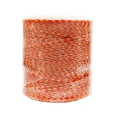 Filo per recinto elettrico, Lunghezza 1000 mt, Ø2mm. 6x0.15mm 8 Ohm/m SS, colore arancione/giallo, Recinzioni Elettriche Thor - immagine 4