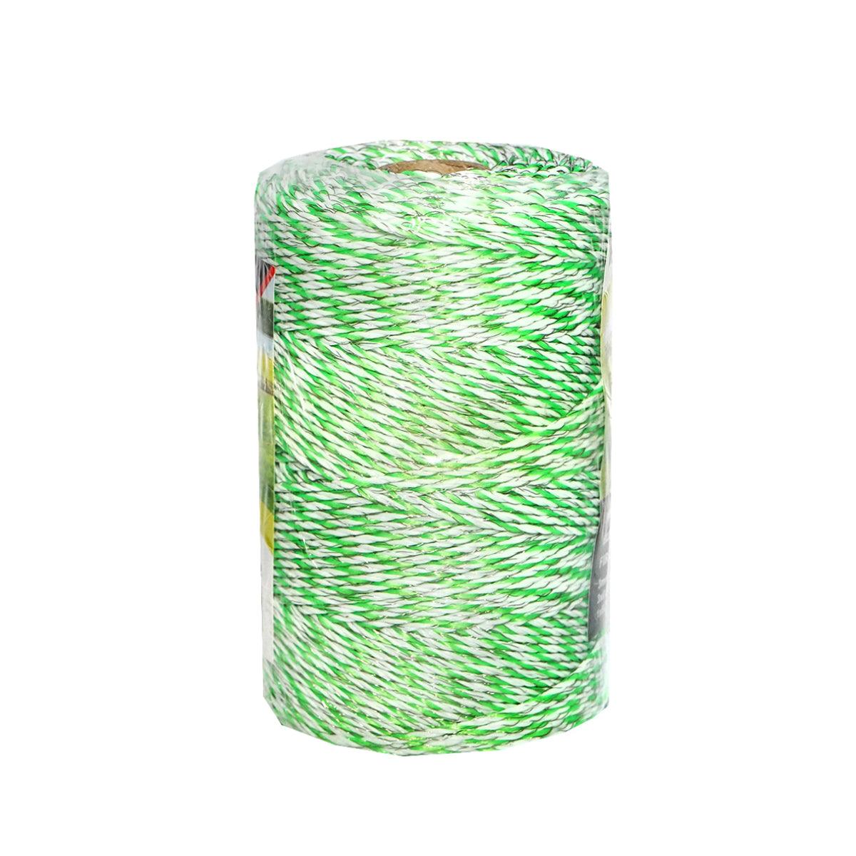 Filo per recinto elettrico, Lunghezza 250 MT, Ø3mm 3x0.2mm SS 1x0.25mm Cu, 0.45 Ohm/m, colore Bianco/Verde, Recinzioni Elettriche Breckner Germany - immagine 3