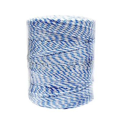 Filo per recinto elettrico, Lunghezza 500 mt, Ø 3mm. 3x0.2mm. SS, 7,8 Ohm/m, Colore Bianco/Blu, Recinzioni Elettriche Thor - immagine 4
