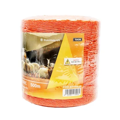 Filo per recinto elettrico, Lunghezza 500 mt, Ø2,5mm. 3x0.15mm. SS , 7.4 Ohm/m, colore arancione, recinzioni elettriche Thor - immagine 3