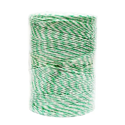 Filo per Recinto Elettrico, Lunghezza 500 mt, Ø2.5mm. 4x0.2mm. SS, 7 Ohm/m, colore Bianco/Verde, Recinzioni Elettriche Breckner Germany - immagine 5