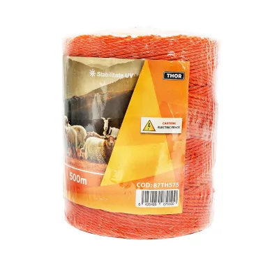 Filo per Recinto Elettrico, Lunghezza 500 mt, Ø2mm. 3x0.15mm. SS, 16 Ohm/m, colore arancione, Recinzioni Elettriche Thor - immagine 3