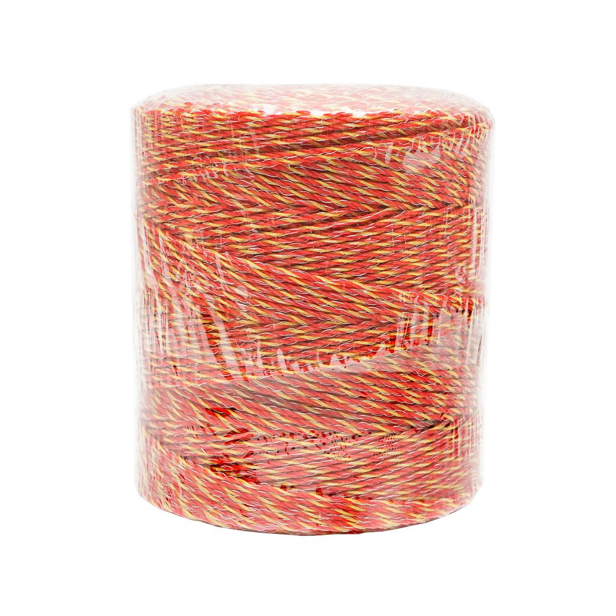 Filo per recinto elettrico, Lunghezza 500 mt, Ø2mm. 6x0.15mm SS, 8 Ohm/m, colore arancione/giallo, recinzioni elettriche Thor - immagine 4