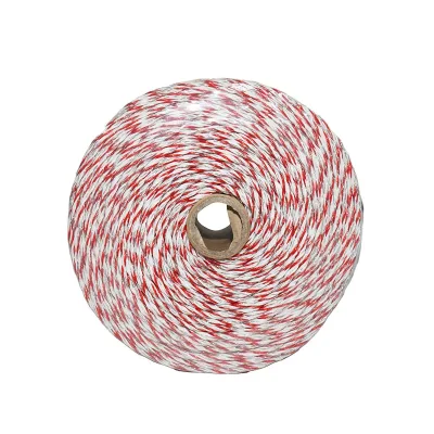Filo per Recinto Elettrico, Lunghezza 500 mt, Ø3mm. 4x0.3mm. SS, 0.5 Ohm/m, colore Bianco/Rosso, Recinzioni Elettriche Baisan - immagine 3