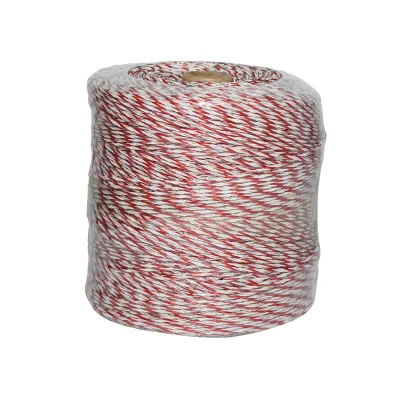 Filo per Recinto Elettrico, Lunghezza 500 mt, Ø3mm. 4x0.3mm. SS, 0.5 Ohm/m, colore Bianco/Rosso, Recinzioni Elettriche Baisan - immagine 2