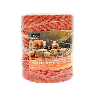 Filo per recinto elettrico, Lunghezza 500 mt, Ø3mm. 5x0.2mm. SS , 4.5 Ohm/m, Recinzioni Elettriche Thor - immagine 2