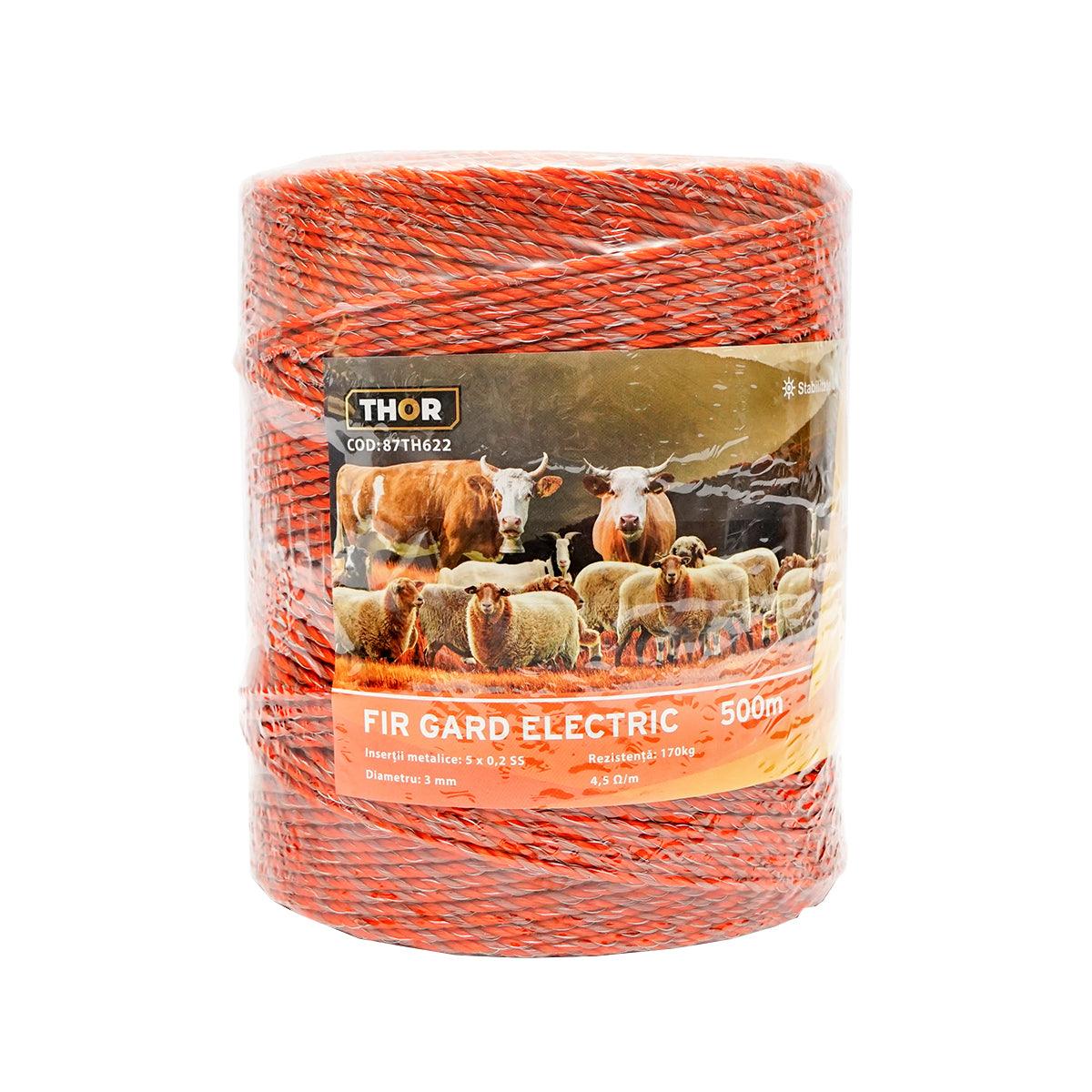 Filo per recinto elettrico, Lunghezza 500 mt, Ø3mm. 5x0.2mm. SS , 4.5 Ohm/m, Recinzioni Elettriche Thor - immagine 2