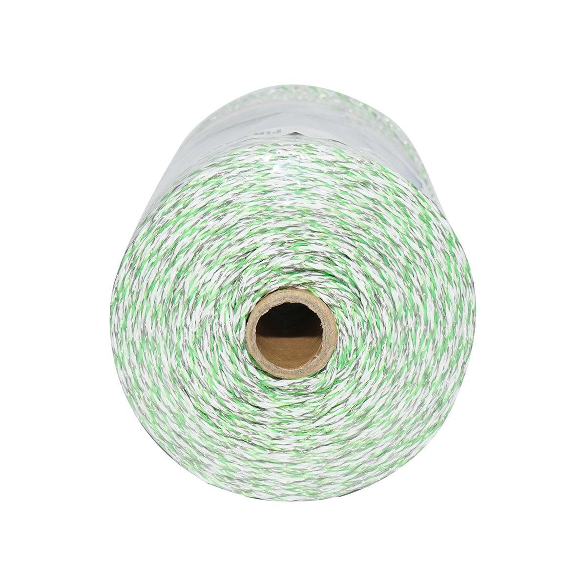 Filo per Recinto Elettrico, Lunghezza 500 mt, Ø3mm. 6x0.3mm. SS, 0.31 Ohm/m, colore Bianco/Verde, Recinzioni Elettriche Baisan - immagine 4