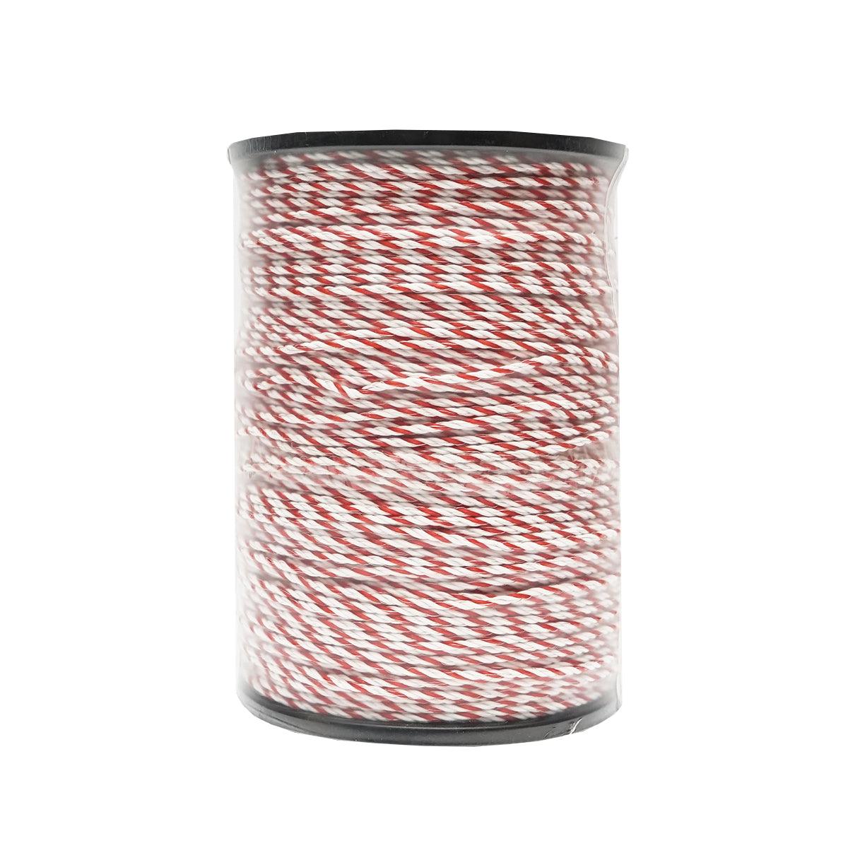 Filo per Recinto Elettrico, Lunghezza 500 mt, Ø4mm. 6x0.2mm. SS, 0.90 Ohm/m, Colore Bianco/Rosso, recinzioni elettriche Breckner Germany - immagine 2
