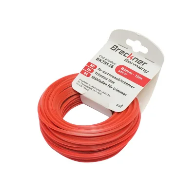 Filo quadrato per decespugliatore 3 mm x 15 mt, Filo per decespugliatore Breckner Germany - immagine 2