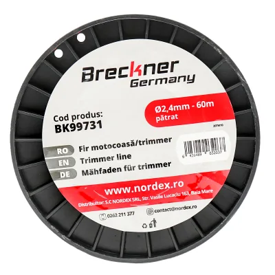Filo quadrato per decespugliatore, 2,4 mm x 60 m Breckner Germany - immagine 4