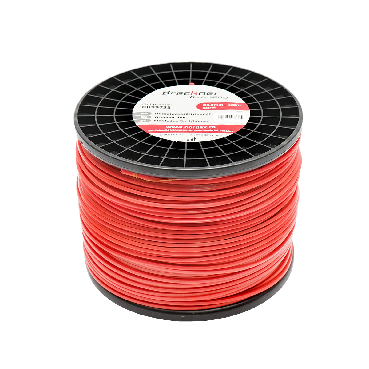 Filo quadrato per decespugliatore, 3 mm x 232 m Breckner Germany - immagine 2