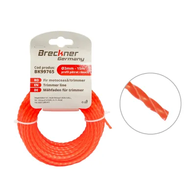 Filo quadrato ritorto per decespugliatore 3mmx15m Breckner Germany