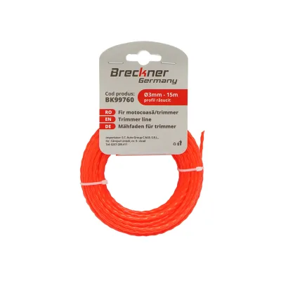 Filo ritorto per decespugliatore 3mmx15m Breckner Germany - immagine 2
