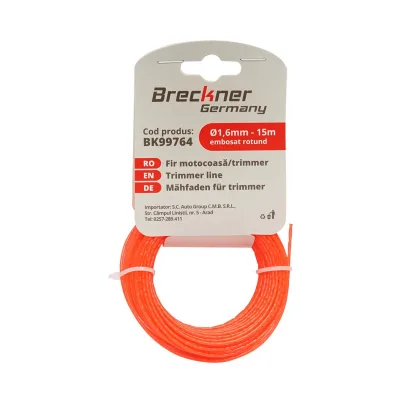 Filo tondo per decespugliatore 1.6mm x 15mt, Filo tondo goffrato per decespugliatore, Filo Breckner Germany - immagine 2