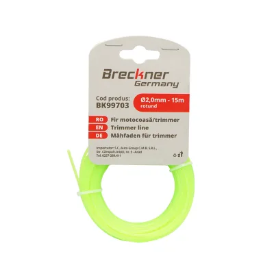 Filo tondo per decespugliatore 2 mm x 15 m Breckner Germany - immagine 2