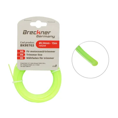 Filo tondo per decespugliatore 2 mm x 15 m Breckner Germany