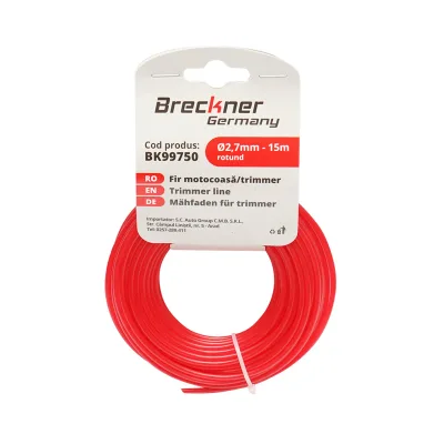 Filo tondo per decespugliatore 2,7 mm x 15 m Breckner Germany - immagine 2