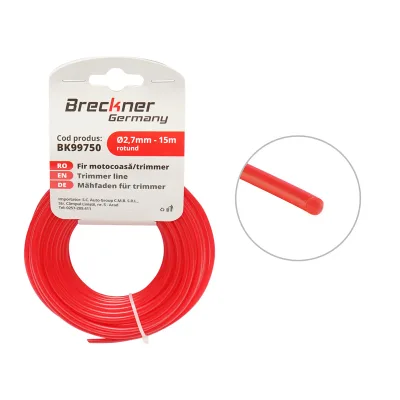 Filo tondo per decespugliatore 2,7 mm x 15 m Breckner Germany