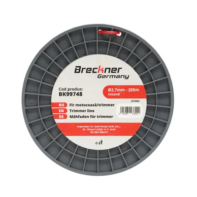 Filo tondo per decespugliatore 2,7 mm x 205 m Breckner Germany - immagine 3