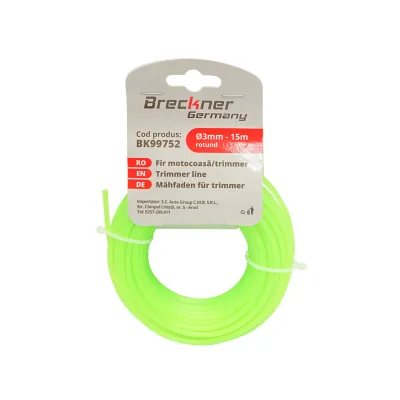 Filo tondo per decespugliatore, 3 mm x 15 m Breckner Germany - immagine 2