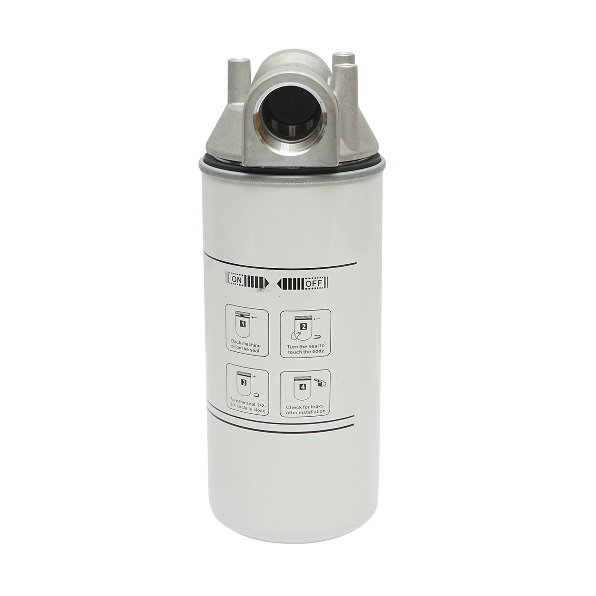 Filtro antiparticolato per serbatoio diesel e supporto (batteria), pressione 3,4 bar, portata 94,6 L/min, 30 micron, 1-1/2 -16 UNF Breckner Germany - immagine 3