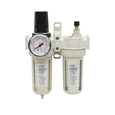 Filtro aria e lubrificatore con regolatore di pressione max. 1 MPa, attacco 1/2