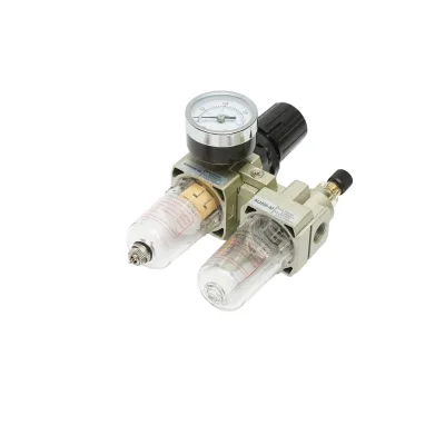 Filtro aria e lubrificatore con regolatore di pressione max. 1 MPa, attacco 1/4 - immagine 2