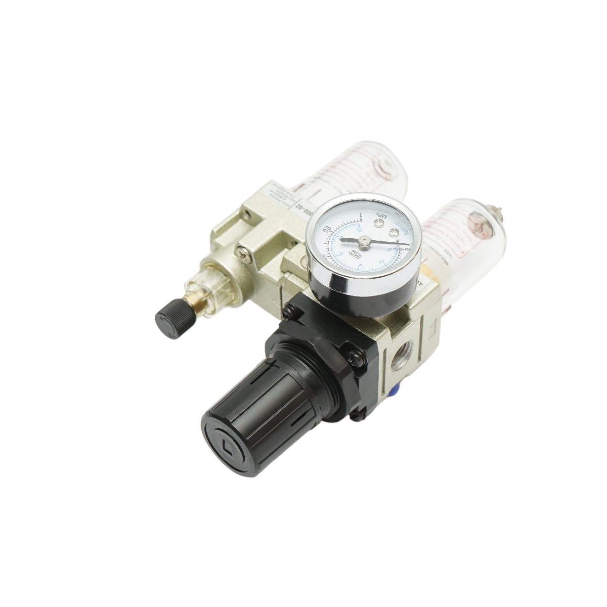 Filtro aria e lubrificatore con regolatore di pressione max. 1 MPa, attacco 1/4 - immagine 3