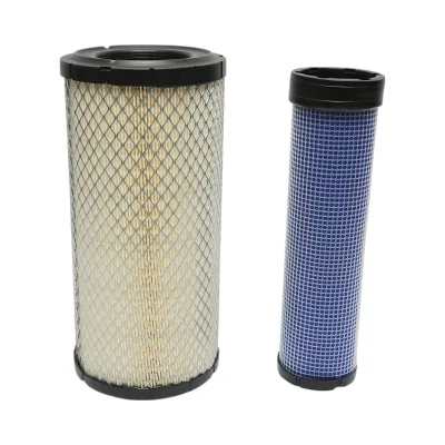 Filtro aria interno/esterno Case IH, Claas, Deutz-Fahr, John Deere, JCB, Caterpillar, Kubota 362x165x90mm Codice OEM W950341011, W950341021, 47137832, 6190627M1, 76094056, 85400729, 0003188260
