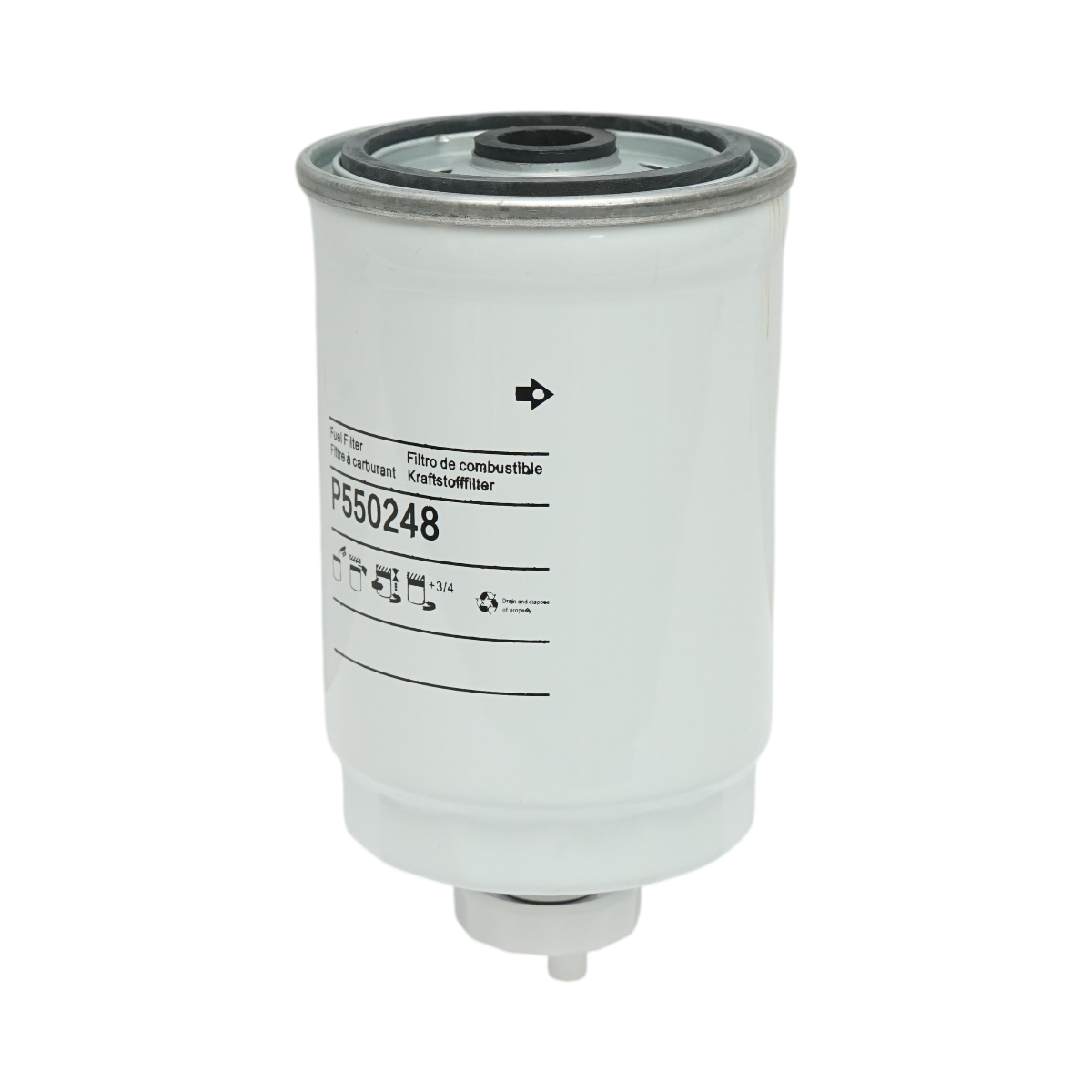 Filtro carburante per Case IH, Deutz, Fiat, New Holland, JCB codice OEM P550248, WK716/2X, XN274, SN1251, FS1251, 84214564, 714150122, 3286503, 71104220