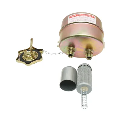 Filtro decantatore per olio idraulico con serbatoio metallico e elemento filtrante integrato, attacco ridotto M20x1.5 - immagine 2
