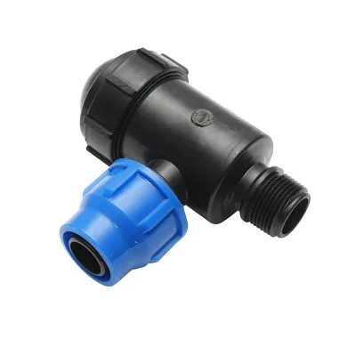 Filtro in plastica a gomito con rete 32mmx1 pollice per sistemi di irrigazione - immagine 2