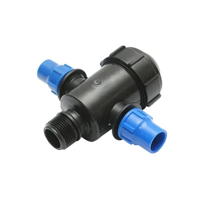 Filtro in plastica a T 17x17mmx1 pollice per sistemi di irrigazione - immagine 2