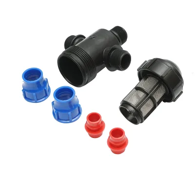Filtro in plastica a T con rete 20x20mmx1 pollice per sistemi di irrigazione. - immagine 4