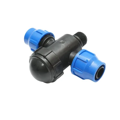Filtro in plastica a T con rete 30x30mmx1 pollice per sistemi di irrigazione. - immagine 3
